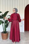 Gülnaz etekli takım Bordo
