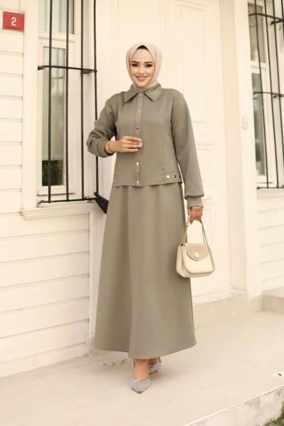 Gülşen etekli takım Haki