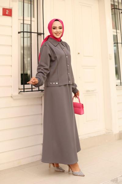 Gülşen etekli takım Sütlü Kahve