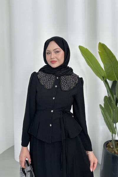 Harika etekli takım Siyah