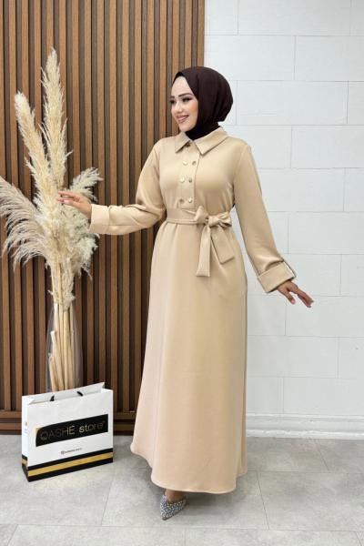 HMS EZEL ELBİSE  Bej