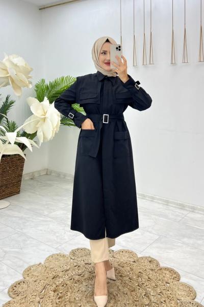 HMS ILGIN TRENÇKOT  Siyah