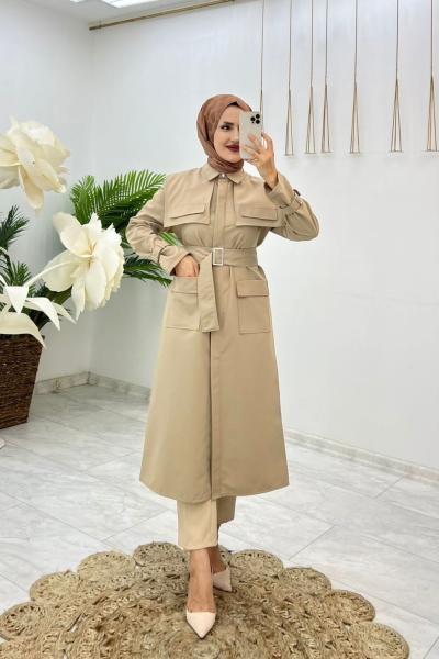 HMS ILGIN TRENÇKOT  Taş Rengi