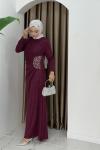 Hürrem abiye Bordo