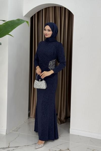 Hürrem abiye Lacivert