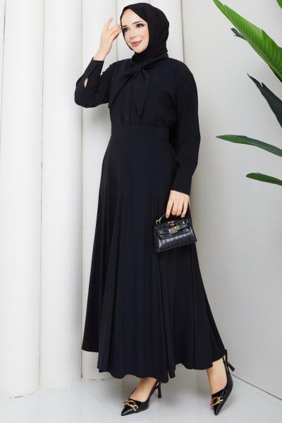 Ilgın etekli takım  Siyah