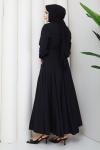 Ilgın etekli takım  Siyah