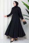 Ilgın etekli takım  Siyah