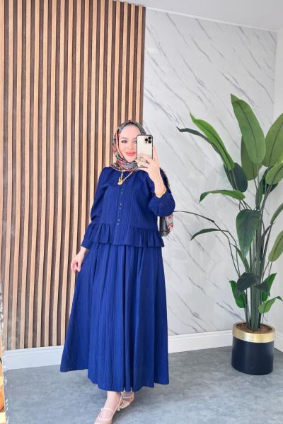 İlkim etekli takım Lacivert