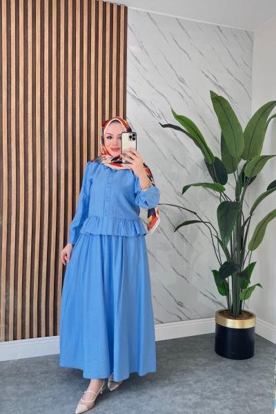 İlkim etekli takım Bebe Mavisi