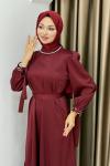 İNTİZARR ELBİSE Bordo