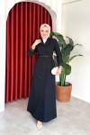 Irmak elbise  Siyah