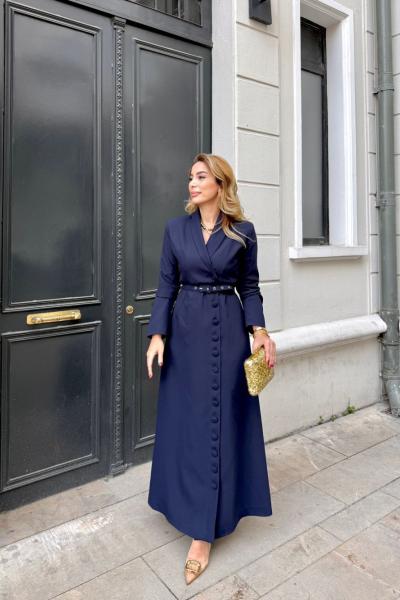 Irmak elbise  Lacivert
