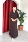 Irmak elbise  Acı Kahve