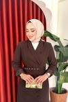 Irmak elbise  Acı Kahve