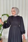 Keriman elbise Siyah