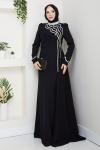 Leman elbise  Siyah