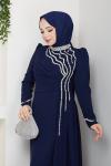 Leman elbise  Lacivert