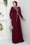 Leman elbise  Bordo