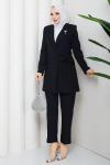 Melodi pantolon ceket takım Siyah