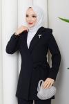Melodi pantolon ceket takım Siyah