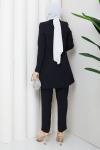 Melodi pantolon ceket takım Siyah