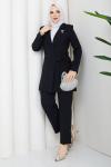 Melodi pantolon ceket takım Siyah