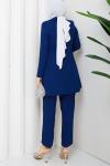 Melodi pantolon ceket takım Saks Mavisi