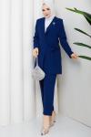 Melodi pantolon ceket takım Saks Mavisi