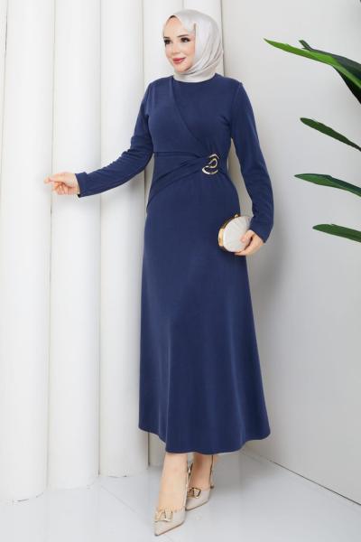 Meral elbise  Lacivert