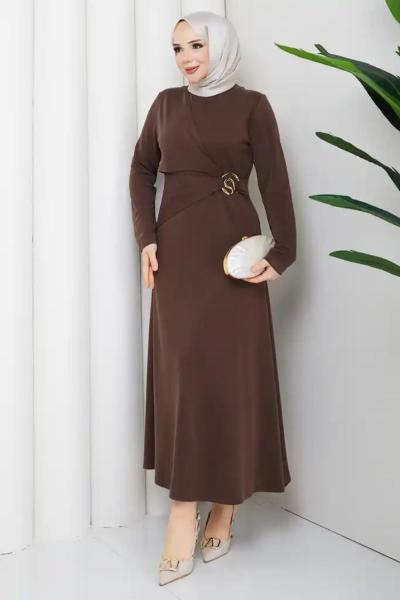 Meral elbise  Kahverengi