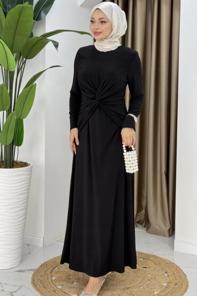 Merve elbise Siyah