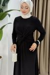 Merve elbise Siyah