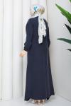 Modal tesettür elbise  Antrasit