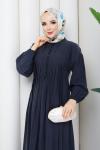 Modal tesettür elbise  Antrasit