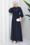 Modal tesettür elbise  Antrasit