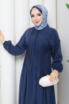 Modal tesettür elbise  Mavi