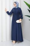 Modal tesettür elbise  Mavi