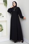 Nevra elbise  Siyah