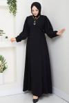 Nevra elbise  Siyah