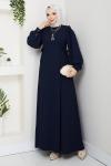 Nevra elbise  Lacivert