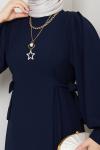 Nevra elbise  Lacivert