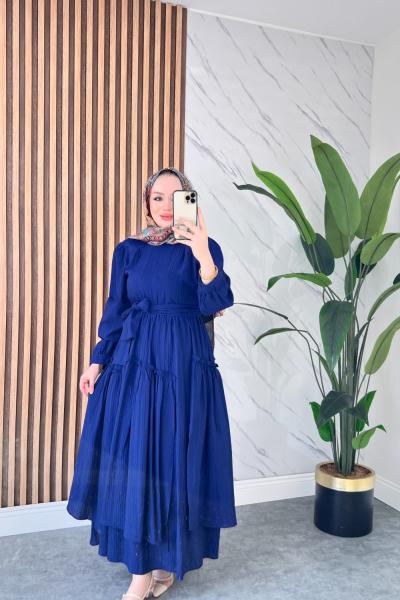 Orkide elbise  Lacivert