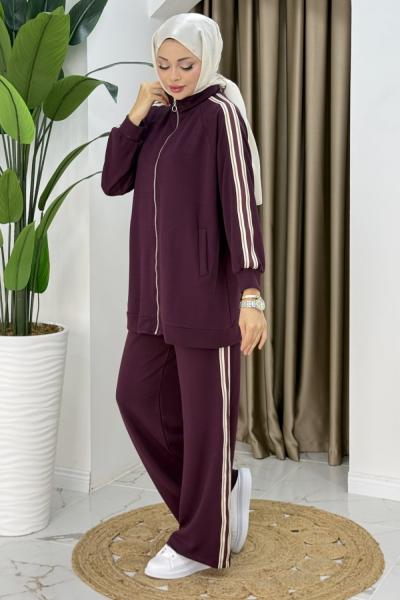 Öznur ikili takım  Mürdüm