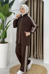 Öznur ikili takım  Kahverengi