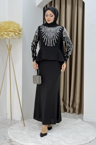 Prenses abiye  Siyah