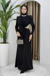 Rezzan abiye elbise  Siyah