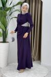 Rezzan abiye elbise  Mor