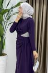 Rezzan abiye elbise  Mor