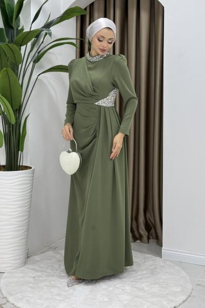 Rezzan abiye elbise  Yeşil